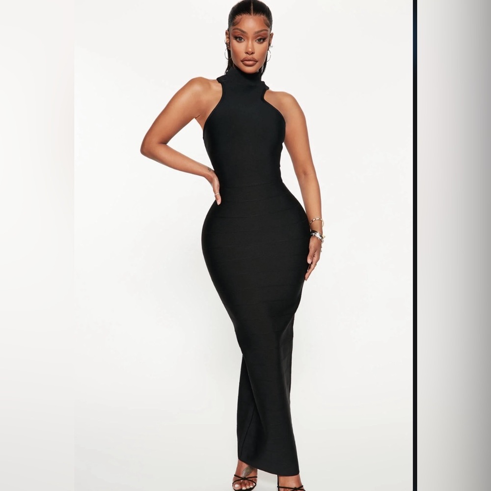Fashion Nova bandage long dress, size XS